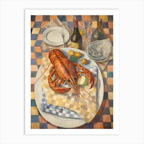 Crayfish 2 Still Life Painting Art Print