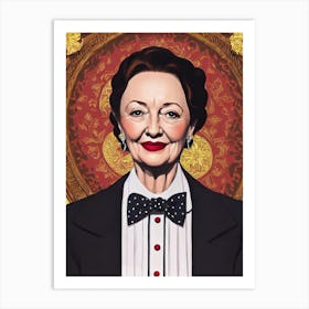 Lesley Manville Illustration Movies Art Print