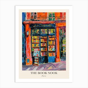 Paris Book Nook Bookshop 4 Poster Art Print
