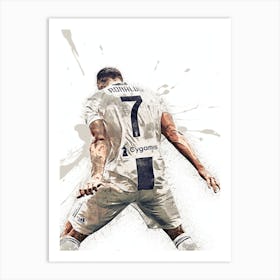 Cristiano Ronaldo Juventus Art Print