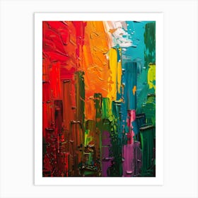 Abstract Cityscape 6 Art Print