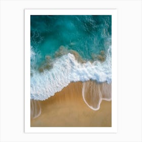 Aerial View Of A Beach 80 Art Print