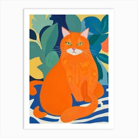 Orange Cat Art Print