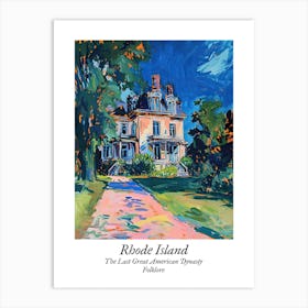 Rhode Island The Last Great American Dynasty Folklore Taylor Swift Fan Art Art Print