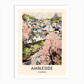 Ambleside (Cumbria) Painting 2 Travel Poster Art Print