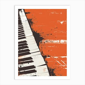 Piano Keys Canvas Print 2 Art Print