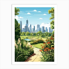 Royal Botanic Garden Melbourne Australia 1 Illustration  Art Print