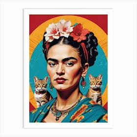 Frida Kahlo Portrait (15) Art Print