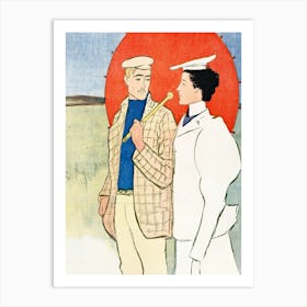 Couple With Parasol Illustration, Edward Penfield Art Print