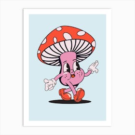 Mushroom Dance Art Print