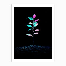 Neon Plant 37 Art Print