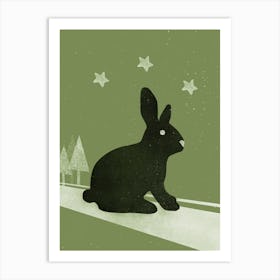 Winter Hase Art Print