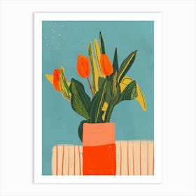 Red Tulips Art Print