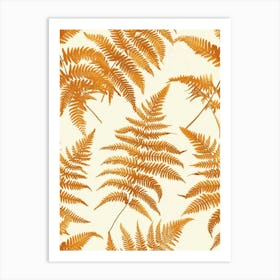 Pattern Poster Cinnamon Fern 1 Art Print