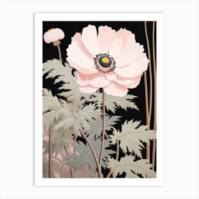 Flower Illustration Anemone 1 Art Print