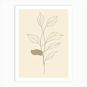 Leaf On A Branch 8 Art Print