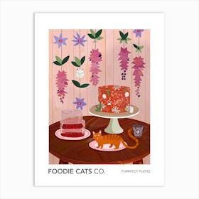 Foodie Cats Co Cat And Jell O 4 Art Print