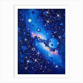 Galaxy Painting 1 Art Print