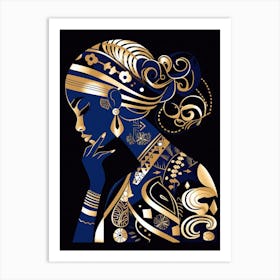 Portrait Of African Woman 10 Art Print