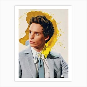 Eddie Redmayne Retro Collage Movies Art Print