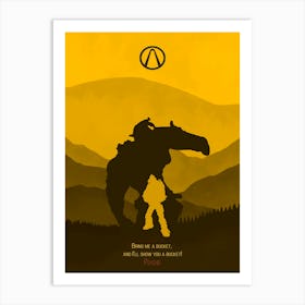 Psycho Borderlands Art Print