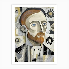 Man Abstract Portrait Art Print