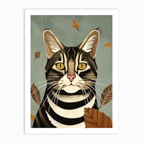 Autumn Cat 2 Art Print