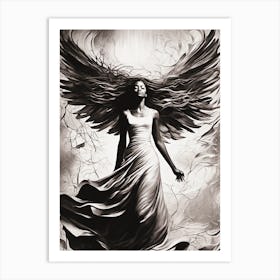 Angel Wings Metamorphosis 2 Art Print