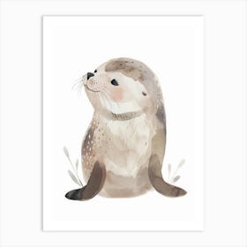 Charming Nursery Kids Animals Seal Pup 1 Art Print