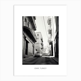 Poster Of Malaga, Spain, Photography In Black And White 1 Art Print