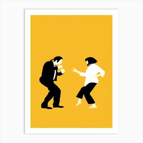 Man And Woman Fighting Art Print