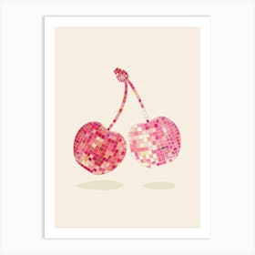 Cherry Mosaic Art Print