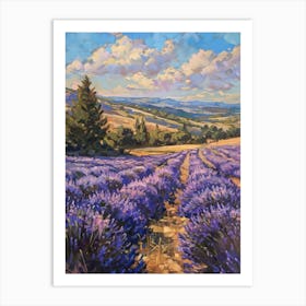 Lavender Field 16 Art Print