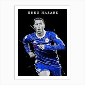 Eden Hazard Chelsea Art Print