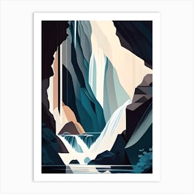 Cavernwaterfalls Art Print