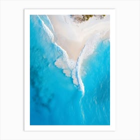 Aerial View Of A Beach 12 Art Print