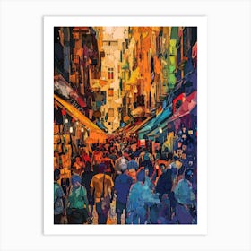 Street Scene In Italy Art Print