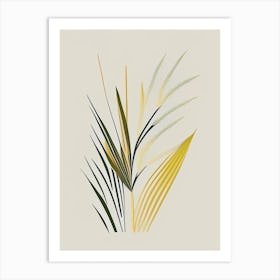 Lemon Grass Spices And Herbs Retro Minimal 3 Art Print