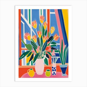 Tulips In A Vase Style Henri Matisse Art Print