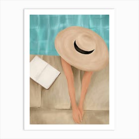 On the edge of the Pool II Art Print