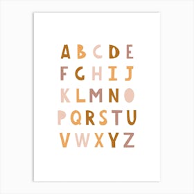 Cute Alphabet Art Print