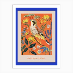 Spring Birds Poster American Kestrel 3 Art Print