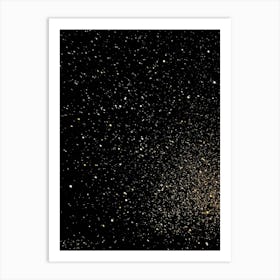 A Cosmic Scene Capturing The Night Sky Aglow With Glittering Stars And A Dusting Of Sparkling Galaxi (4) Art Print