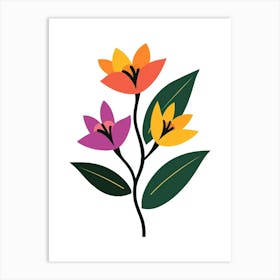 Flowers On A Branch 2 Art Print