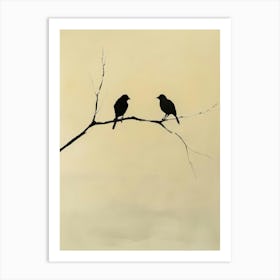 Birds On A Branch 7 Art Print