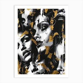 Black And Gold 56 Art Print