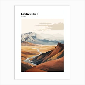 Laugavegur Iceland 3 Hiking Trail Landscape Poster Art Print