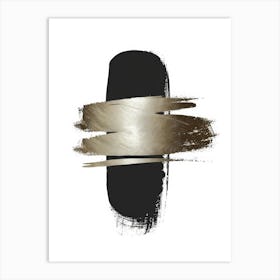 Black And Gold 43 Art Print