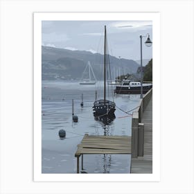 Loch Ryan Harbour Art Print