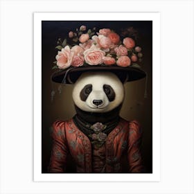Panda Art In Romanticism Style 1 Art Print